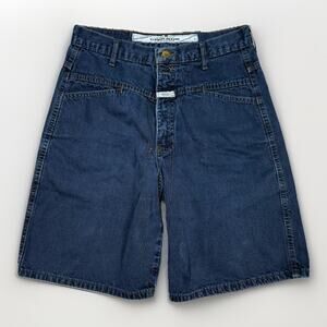 VTG Marithe Francois Girbaud Jean Shorts Baggy Fit Size 20 28" Waist 9" In
